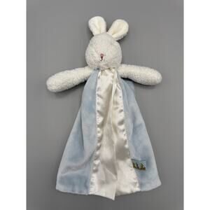 Bunnies By The Bay Carrots Blue White Lovey Rabbit Baby Security Blanket